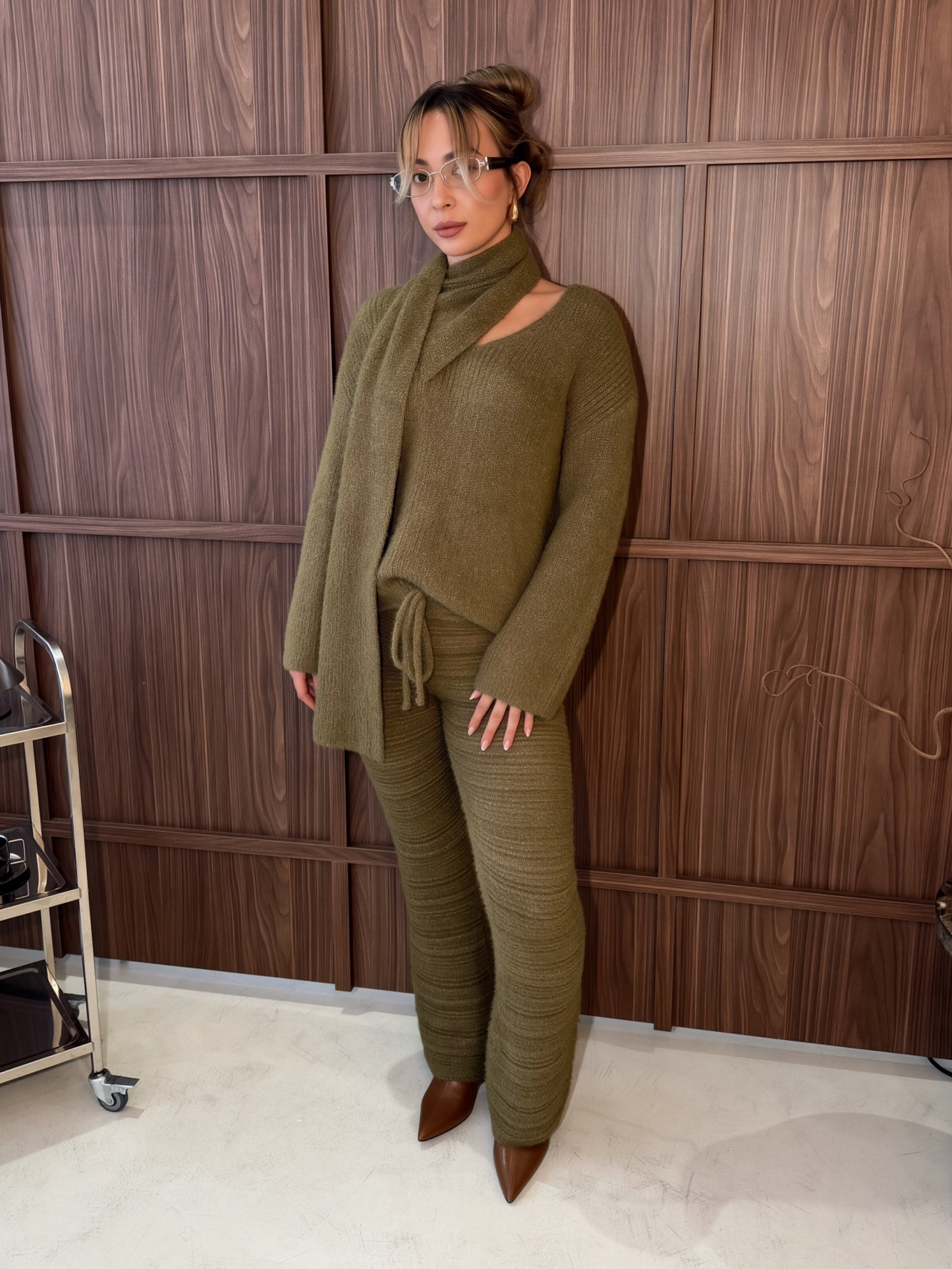 Olive Scarf Set