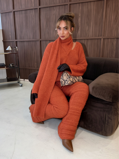 Orange Scarf Set