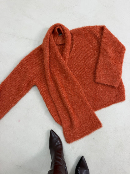 Orange Scarf Set