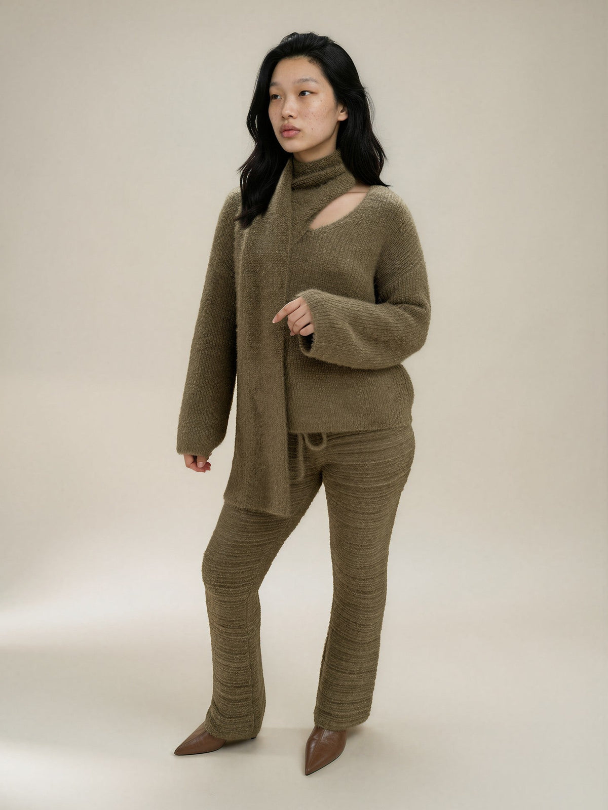 Olive Scarf Set
