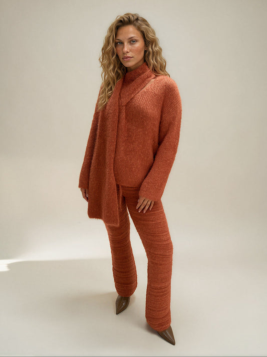 Orange Scarf Set
